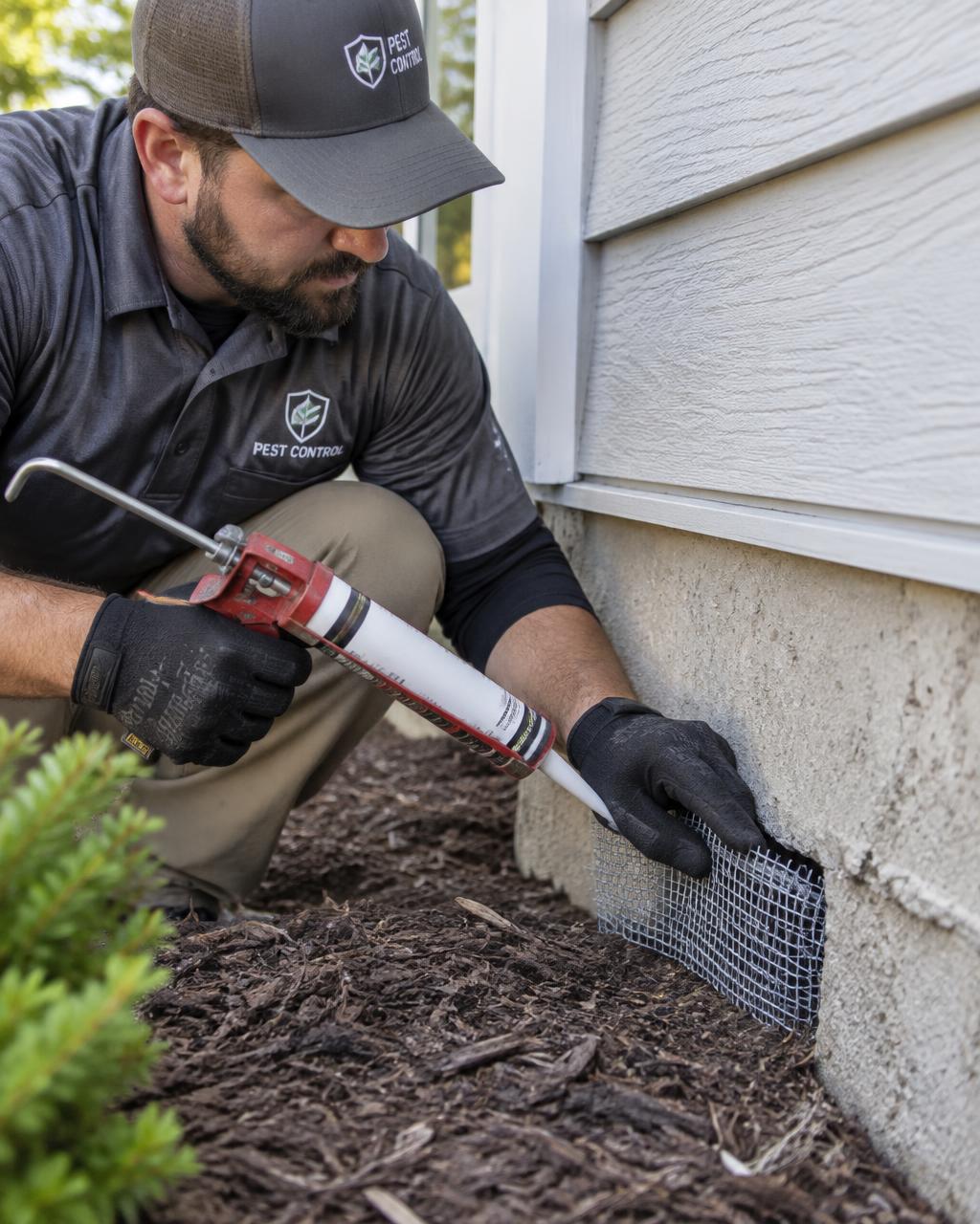 Rodent Control service by a Summit Shield technician
