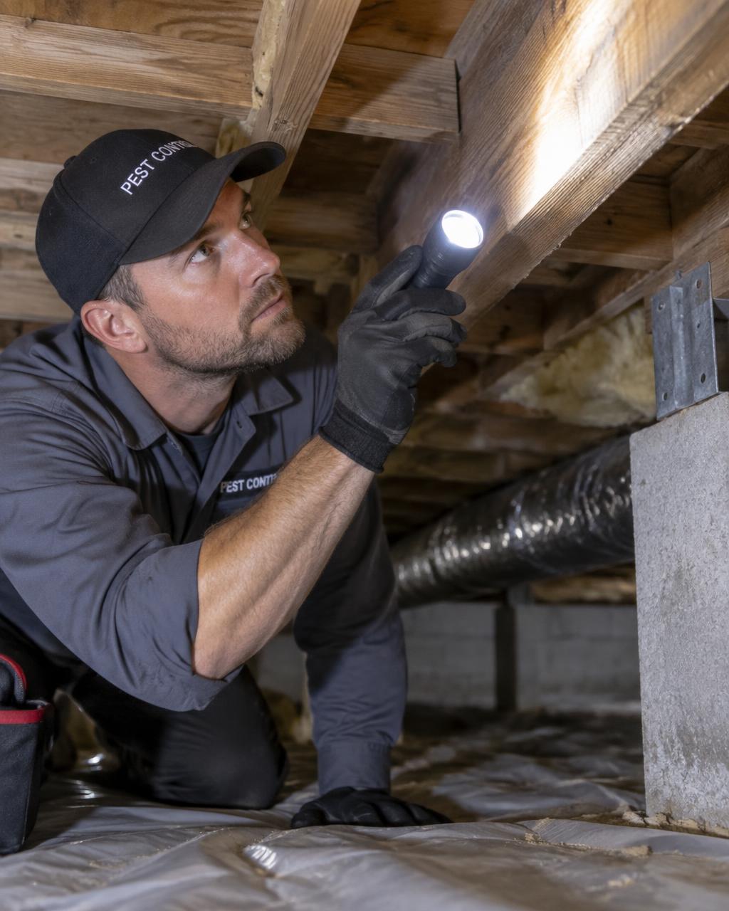 Termite & Wood service by a Summit Shield technician